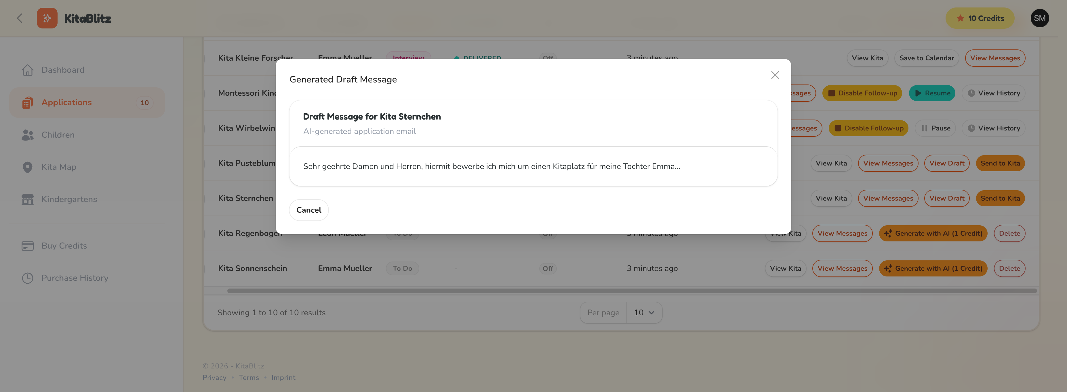 Einen KI-generierten E-Mail-Entwurf überprüfen